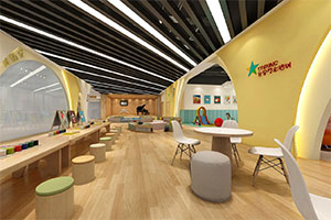 臺星藝術(shù)培訓(xùn)機構(gòu)裝修設(shè)計全景圖